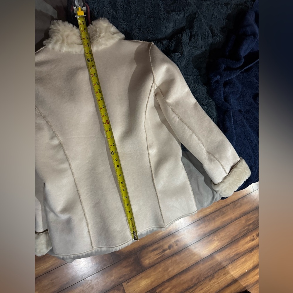 White Reversible Leather Jacket - Picture 5 of 5